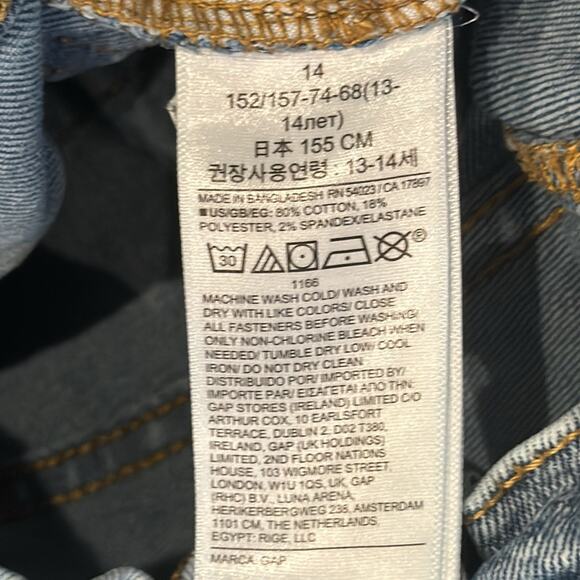 Bundle of 2 GAP Kids' Stretch Skinny Jeans Size 14 - Picture 10 of 15